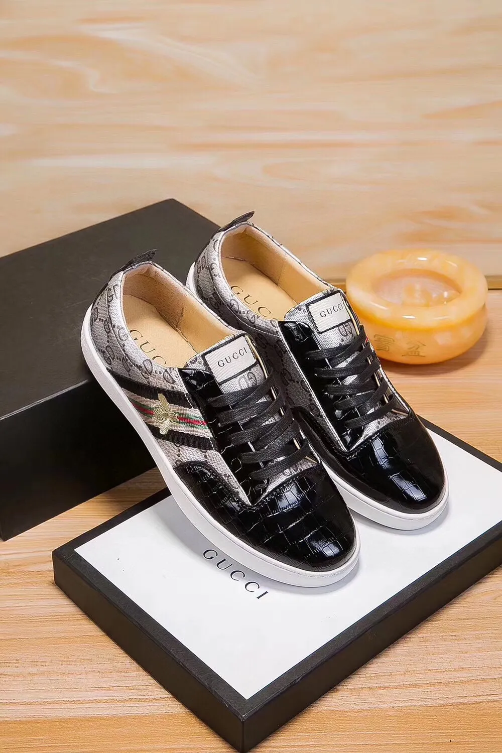 P380 (new style), [GUCCI] Gucci official new men's fashion casual shoes🇨🇳Official website original 1:1 mold opening💯Original quality, fine workmanship🌴High-end atmosphere, casual and fashionable🍒The upper is made of imported Italian cowhide☘Luxurious sheepskin lining🍓Rubber wear-resistant and non-slip outsole, super comfortable to wear, versatile style, worth owning🍉Standard code 38-45